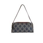 Celine Triomphe Baguette Bag In Denim Blue 22Cm