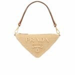 Prada Crochet And Leather Mini Bag Natural 18Cm 1Bc543 2A2T F0018 V Yuo