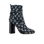 Louis Vuitton Silhouette Ankle Boots Monogram Black