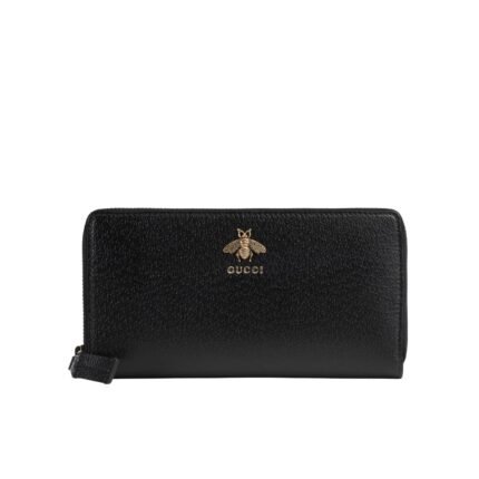 Gucci Animalier Leather Zip Around Wallet 19Cm 523667 Dj20T 1000