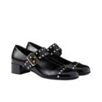 Prada Patent Leather Mary Jane Pumps Black 1I816N 069 F0002 F 035