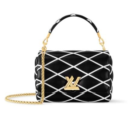 Louis Vuitton Go 14 PM Black And White 23Cm M14849