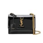 Saint Laurent Small Sunset Chain Bag Black 23Cm 533026D422W1000