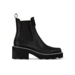 Louis Vuitton Lv Beaubourg Ankle Boots Calf Leather Black 1A8949