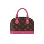 Louis Vuitton Mini Alma Monogram Canvas Mix With Pink 18Cm M83206