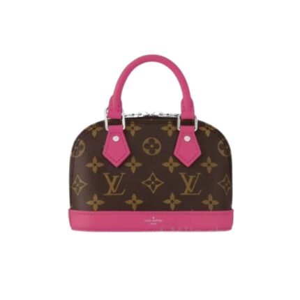 Louis Vuitton Mini Alma Monogram Canvas Mix With Pink 18Cm M83206