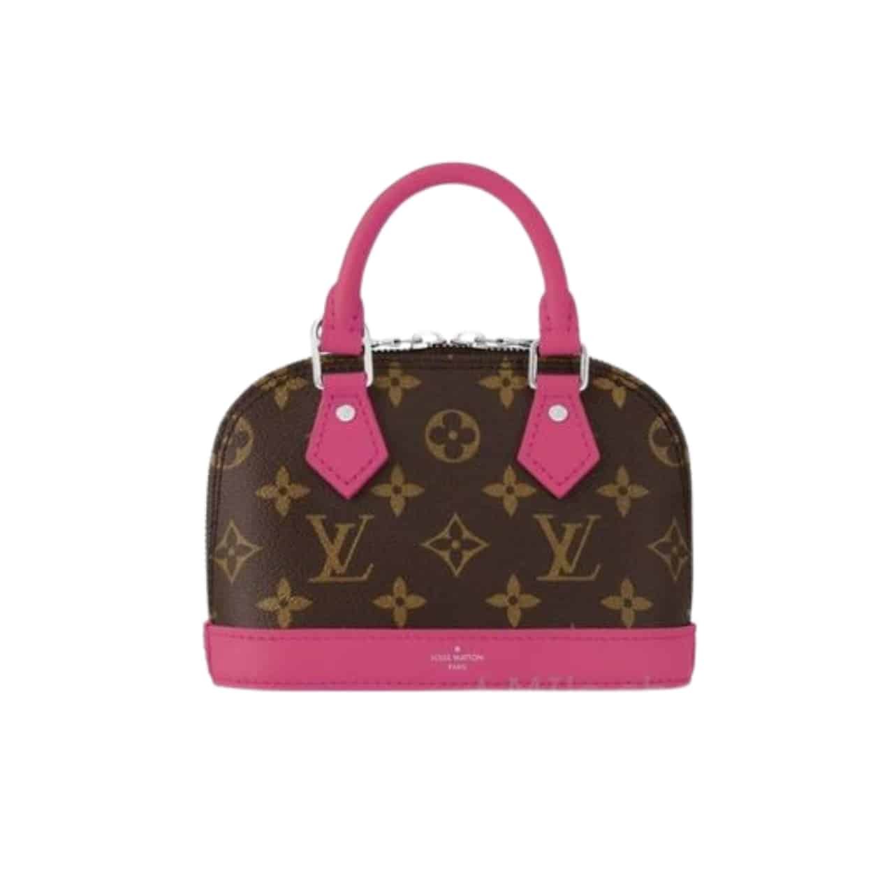 xr:d:DAF6MoGXHTU:1539,j:1944853427451177107,t:24040903 Louis Vuitton Mini Alma Monogram Canvas Mix With Pink 18Cm M83206 - Image 1
