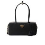 Prada Re Nylon Small Top Handle Bag With Padlock Black 28Cm 1Bb133 2C8Q F0002 V Odo