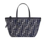 Fendi Roll Mini Ff Chenille Bag Dark Blue 16Cm 8Bs096Asu1F1Pqk