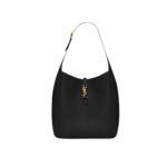 Saint Laurent Le 5 À 7 Supple Large In Grained Leather Black 31Cm 753837Aaauq1000
