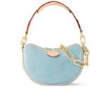 Louis Vuitton Croissant PM Bag Monogram Vernis Leather Sky Blue 25Cm M24021