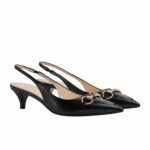 Gucci Women’s Horsebit Slingback Pump Black 782407 Dmbt0 1000