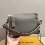 Louis Vuitton Side Trunk Mm Grained Taupe Grey 23Cm M25072 - Image 2