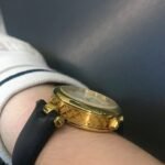 Gucci Diamantissima Swiss Quartz With Black Strap And Gold Tone 27Mm Ya141404 - Image 2