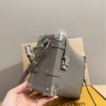 Louis Vuitton Side Trunk Mm Grained Taupe Grey 23Cm M25072 - Image 3