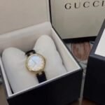 Gucci Diamantissima Swiss Quartz With Black Strap And Gold Tone 27Mm Ya141404 - Image 3