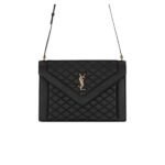 Saint Laurent Gaby Satchel In Quilted Black Gold 26Cm 6688631El071000