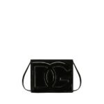 Dolce Gabbana Patent Leather Logo Bag Crossbody Black 20Cm Bb7287A147180999