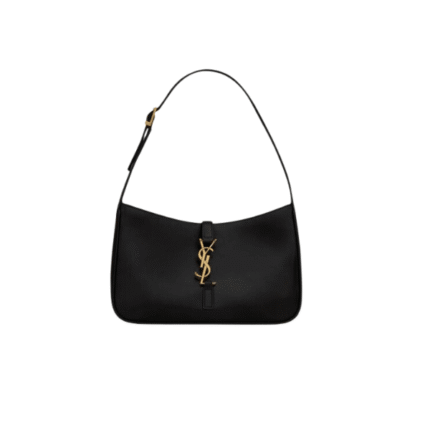 Saint Laurent Le 5 À 7 Hobo Bag In Smooth Leather Black Gold 23Cm 6572282R20W1000