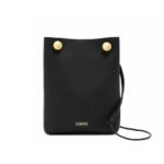 Loewe Pebble Pouch Black 22Cm Canbsppx01 1100