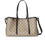 Gucci Gg Emblem Small Tote Bag Beige And Dark Brown 31Cm 815214 Fad6L 9741