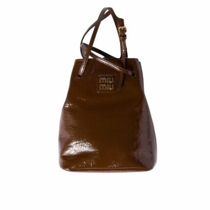 Miumiu Naplak Patent Pouch Palisander 15Cm 5Nf460 Adnt F0Bw5