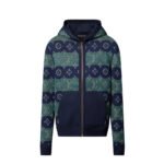 Louis Vuitton Monogram Double Face Reversible Hoodie Dark Night Blue 1Aijz7