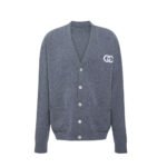Gucci Interlocking G Knit Wool Cardigan Grey 774005 Xkdxr 1209