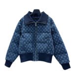 Louis Vuitton Monogram Blue Denim Bomber Jacket
