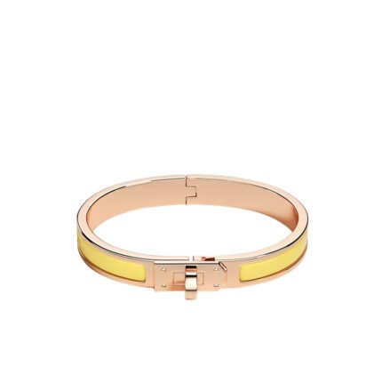 Hermes Mini Clic Kelly Bracelet Yellow And Rose Gold H200004Fo68Gm