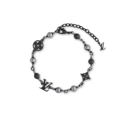 Louis Vuitton Lv Pearls Bracelet Black M1391A