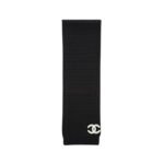 Chanel Cashmere Knit Scarve Black
