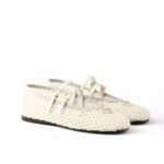 Prada Mesh Fabric Ballerinas Beige 1F915N 099 F0485 F 005