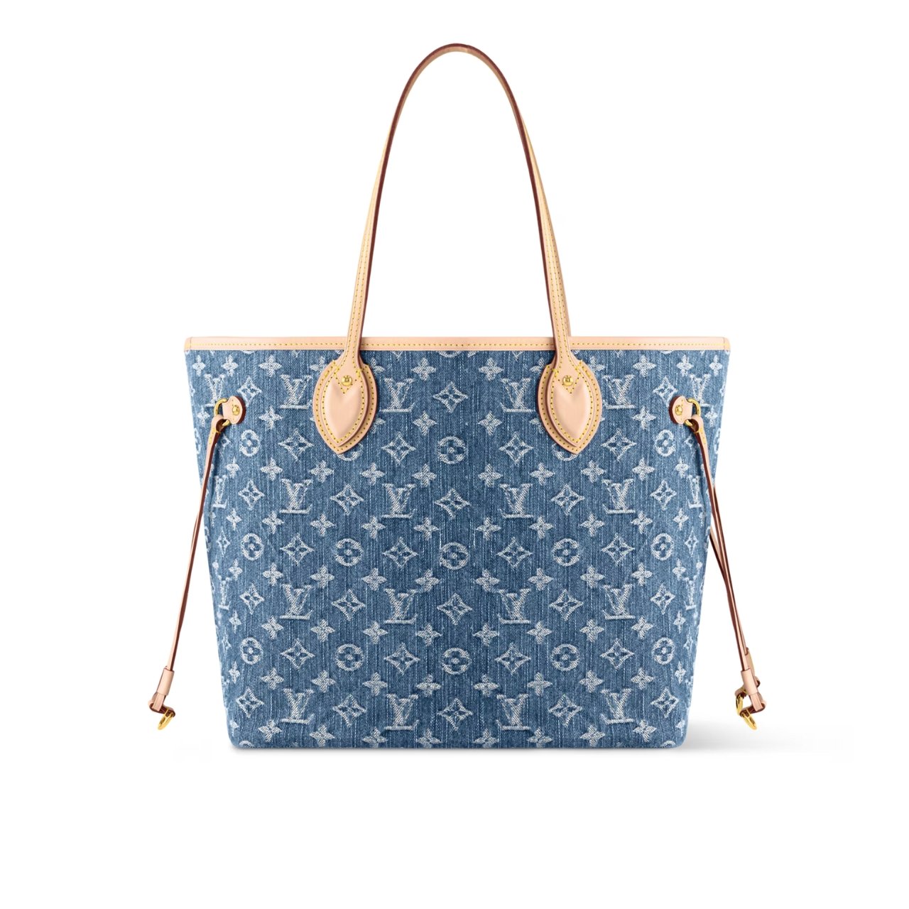 Thumbnail-16-3 Louis Vuitton Neverfull Mm Bag Denim Blue 31Cm M13192 - Image 1