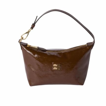 Miumiu Naplak Patent Pouch Palisander 18Cm 5Ne841 Adnt F0Bw5