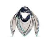 Louis Vuitton Ultimate Monogram Scarf In Marine Blue 90Cm M77776