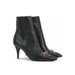 Gucci Women Ankle Boot With Horsebit Black Leather 835741 Bko00 1000