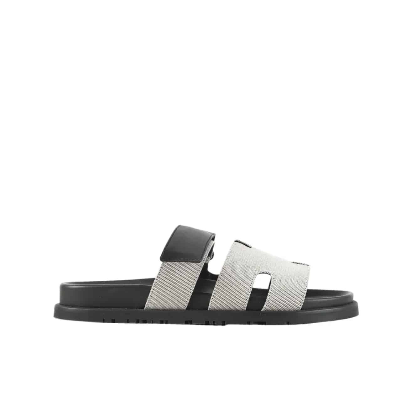 Thumbnail-21-14 Hermes Chypre Sandal Black - Image 1