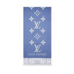 Louis Vuitton Reykjavik Scarf Blue Denim 180Cm