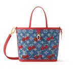 Louis Vuitton X Takashi Murakami Neverfull Inside Out BB Denim Blue 26Cm M14997