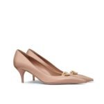 Valentino Garavani Vlogo Patent Leather Slingback Pump Pink