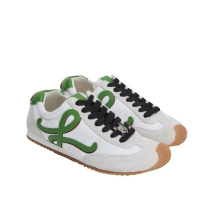 Loewe Ballet Runner 2.0 in nylon Grass Green And Dark Orang MBR2282X06