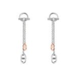 Hermes New Farandole Earrings Silver H119540B 00