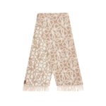 Loewe Anagram Wool Scarf Beige