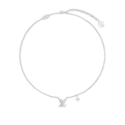 Louis Vuitton Lv Iconic Enamel Necklace Silver M02751