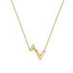 Louis Vuitton Volt Upside Down Pendant Yellow Gold Necklace Q93868