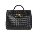 Bottega Veneta Small Andiamo Gold Finish Black 25Cm 766014Vcpp11139