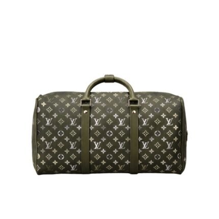 Louis Vuitton Keepall Backpack 50Cm Khaki Green M26964