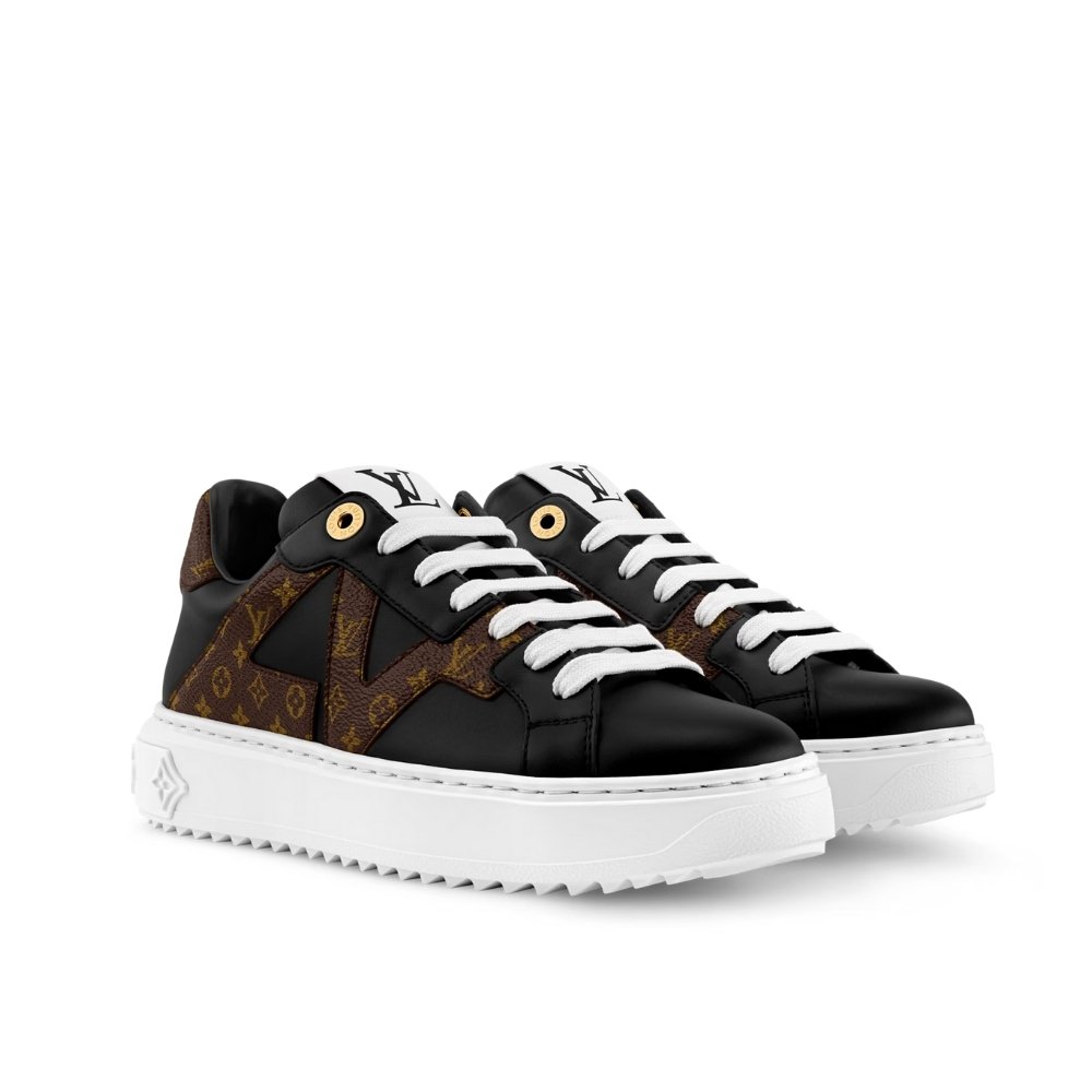 Thumbnail-6-5-3 Louis Vuitton Time Out Sneaker Black 1Aiegr - Image 1