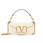 Valentino Locò Small Shoulder Bag In Calfskin White 1W2B0K53Zxli16